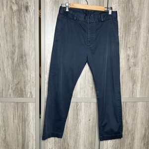 Diesel Chino Pants Size 28 Straight Leg Button Fly Navy Blue